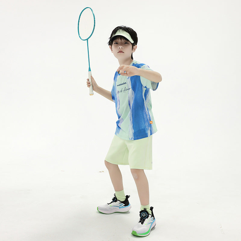 Boys' Cooling Mesh Short-Sleeve Tennis & Cycling Set