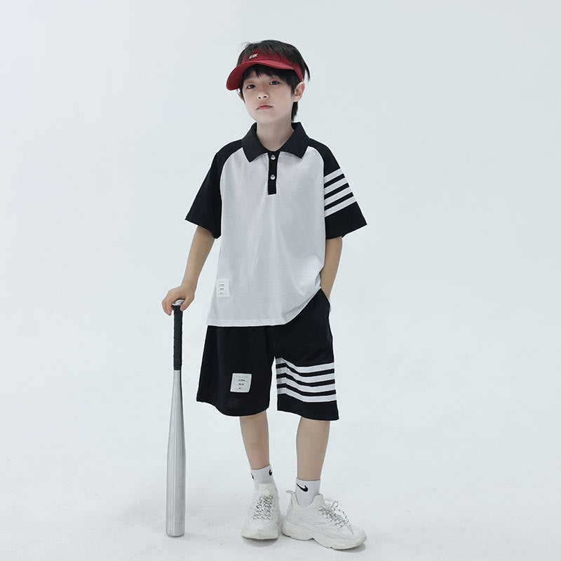 Boys Cotton Polo Shirt Set