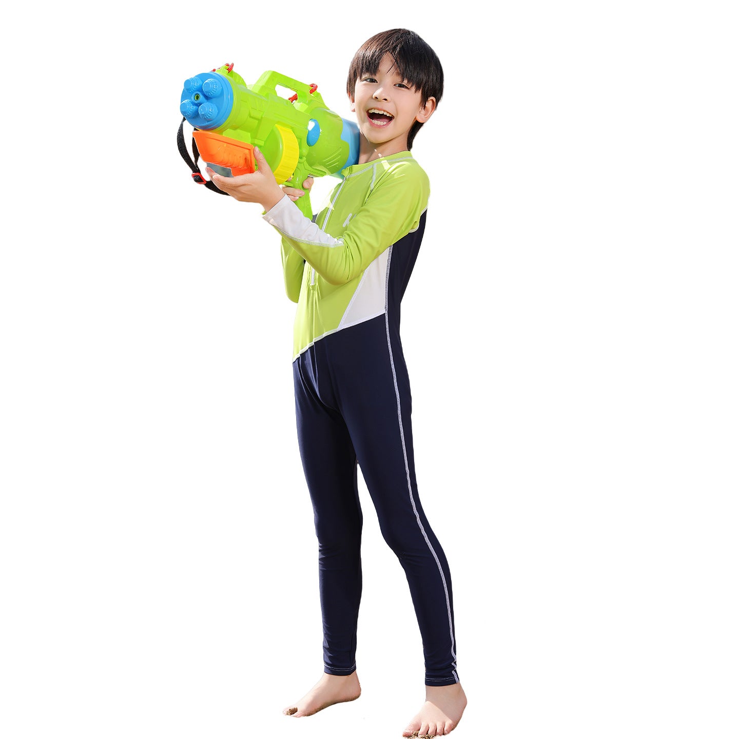 UPF50+ UV Protection Boys Antibacterial One-Piece Rash Guard