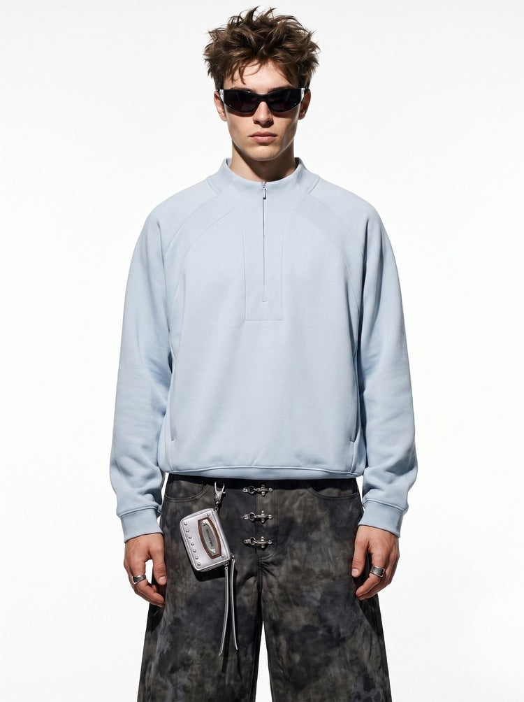 Men's LYCRA® Long‑Sleeve Half‑Zip Windproof Sweatshirt