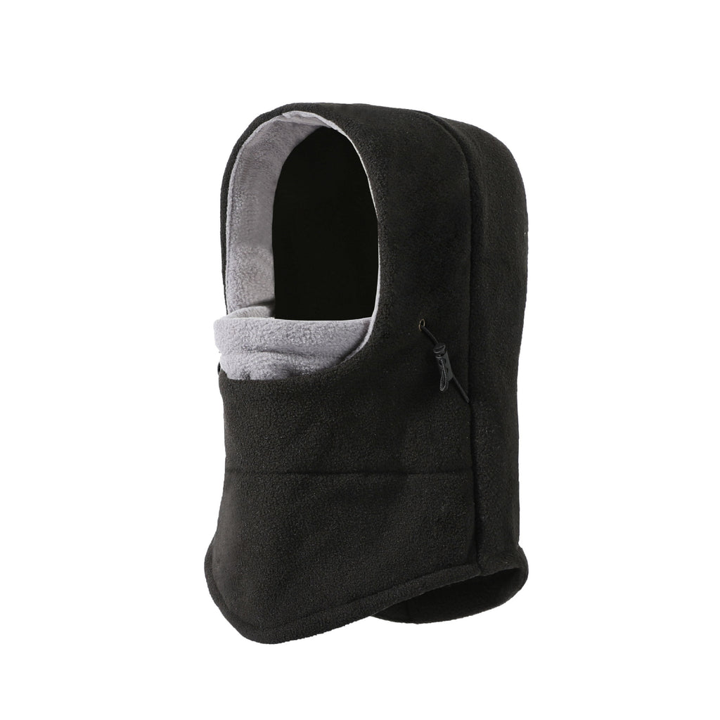 Winter fleece integrated warm hood, thickened cold-proof cycling ski mask