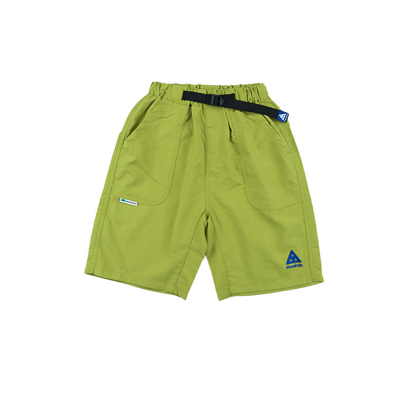 Boys' Short-Sleeve Top with Outdoor-Style Zippered Pockets
