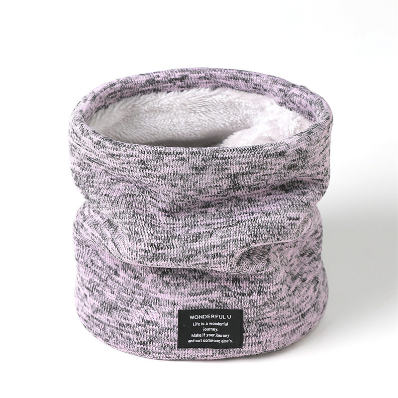 Winter fleece knitted neck cover Warm neck scarf