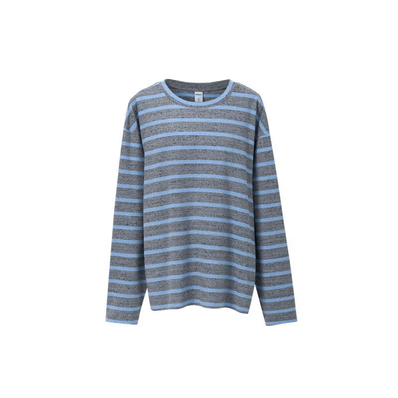 Retro Color‑Block Stripe Long‑Sleeve Tee | Preppy Unisex Loose