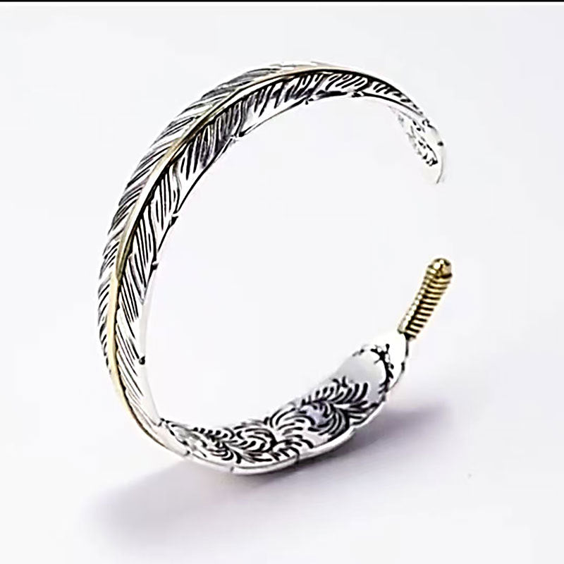 Brezin Locks Multi-Feather Bracelet