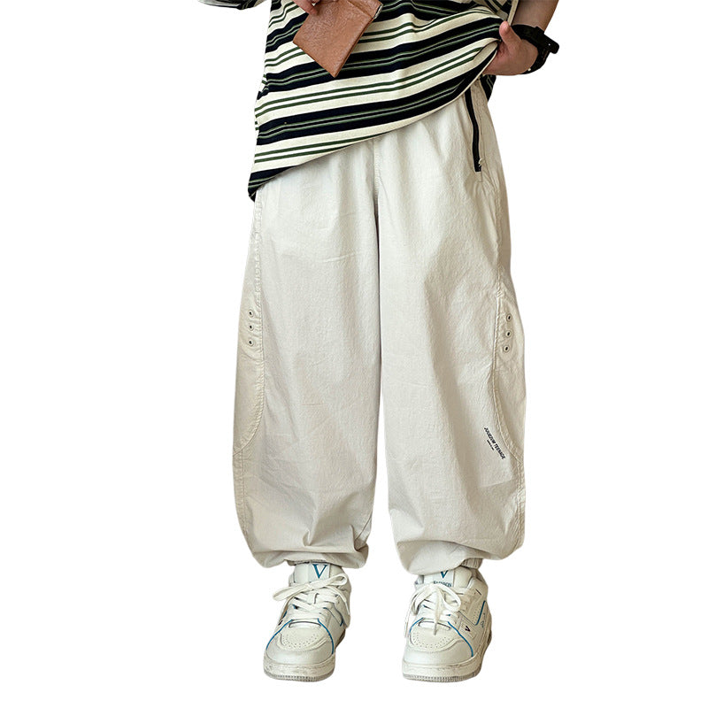 Boys' Pure Cotton Lightweight Versatile Casual Trousers