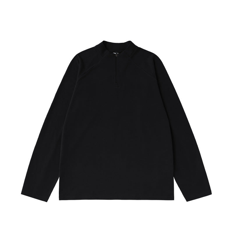 Men 1/4 Zip Fleece Long Sleeve Outdoor Pullover