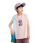 Boys Summer Pure Cotton Sleeveless T-Shirt Casual Vest Top