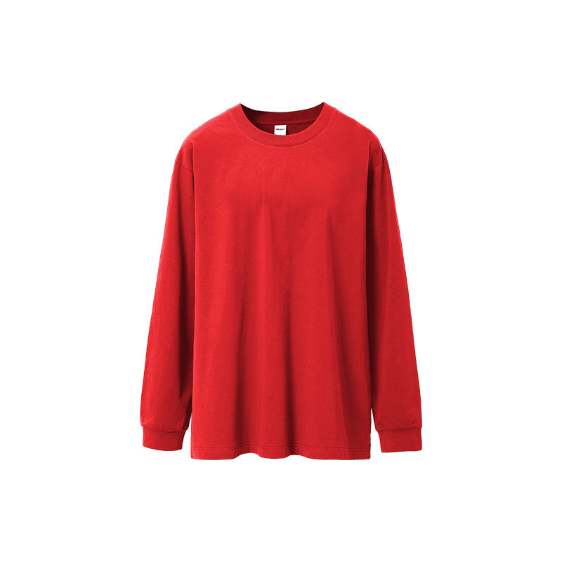 Plus Size Men Stretch Long Sleeve Tee Solid Loose Casual Top