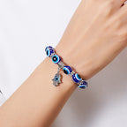 Palm Eye Evil Eye Elastic Beaded Bracelet