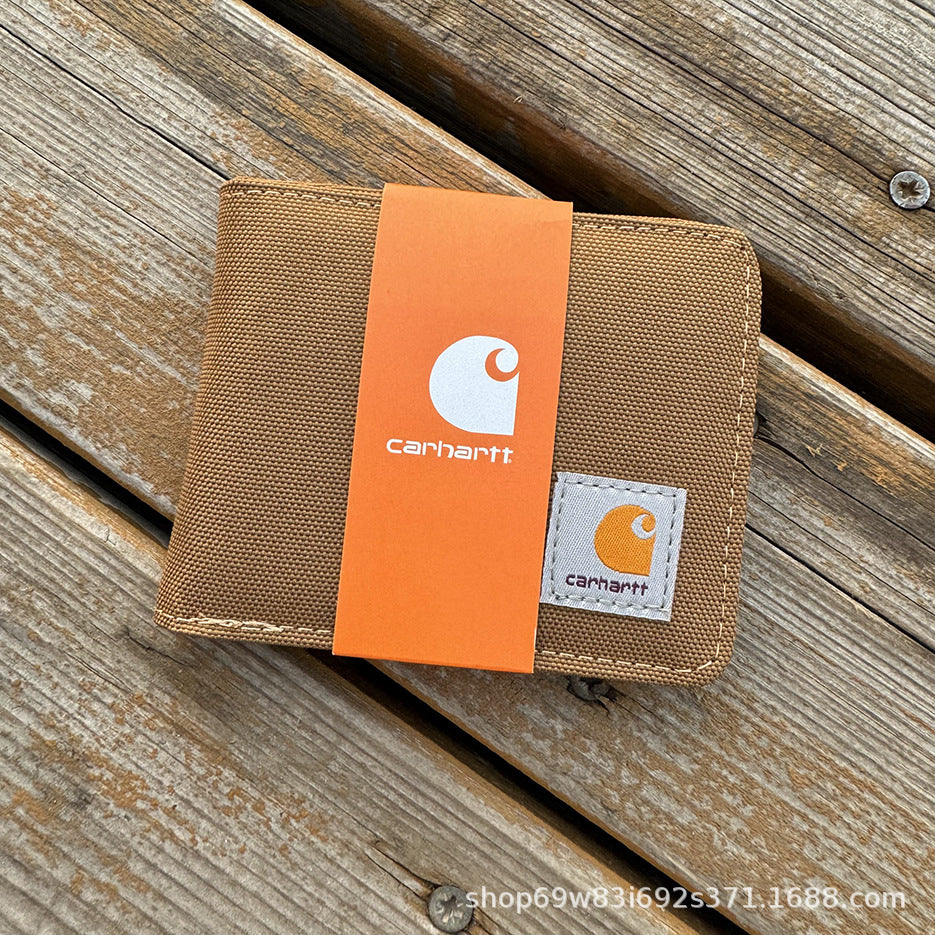 Carhart short wallet, waterproof fabric is strong and durable