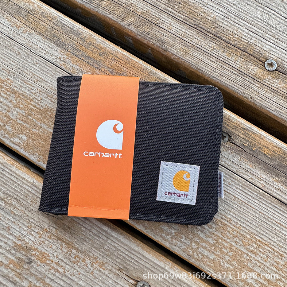 Carhart short wallet, waterproof fabric is strong and durable