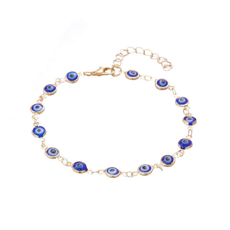 Evil Eye Anklet - High-End Footwear