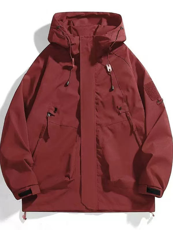 Youth popular jacket, the same Japanese simple style for men and women, versatile windproof and rainproof jacket
