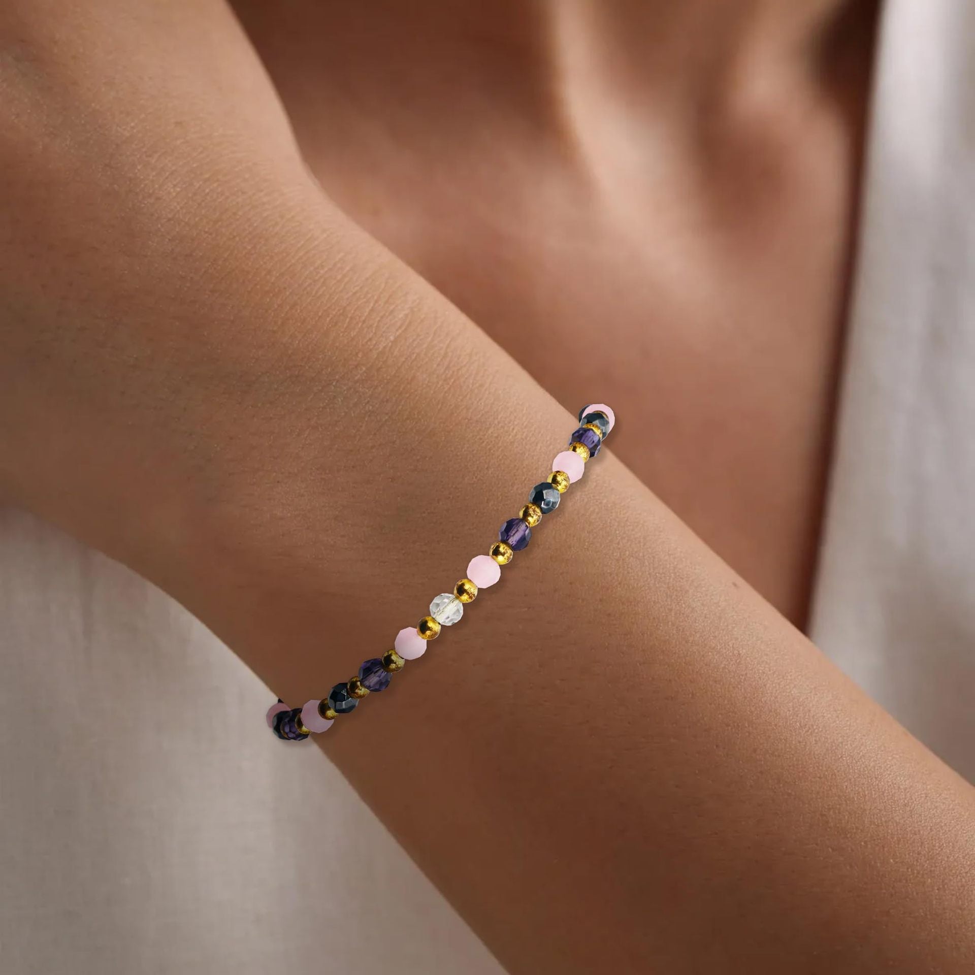 Evil Eye Pull-out Crystal Bracelet
