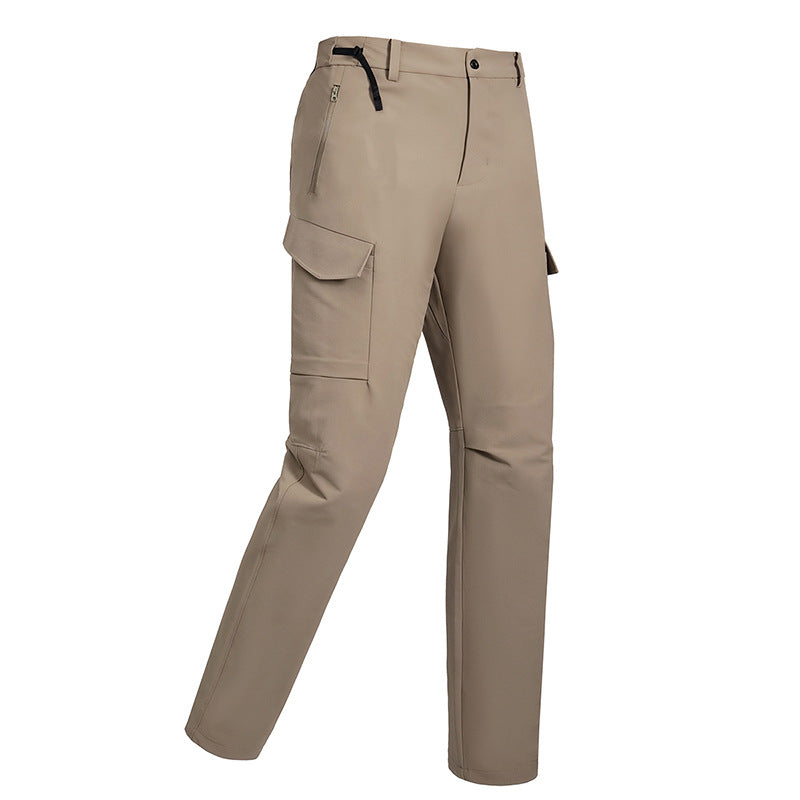 Men & Women Fluorine-Free Softshell Pants, Water Repellent Tactical Hiking Pants