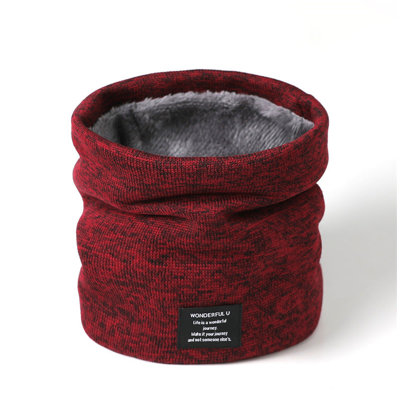 Winter fleece knitted neck cover Warm neck scarf