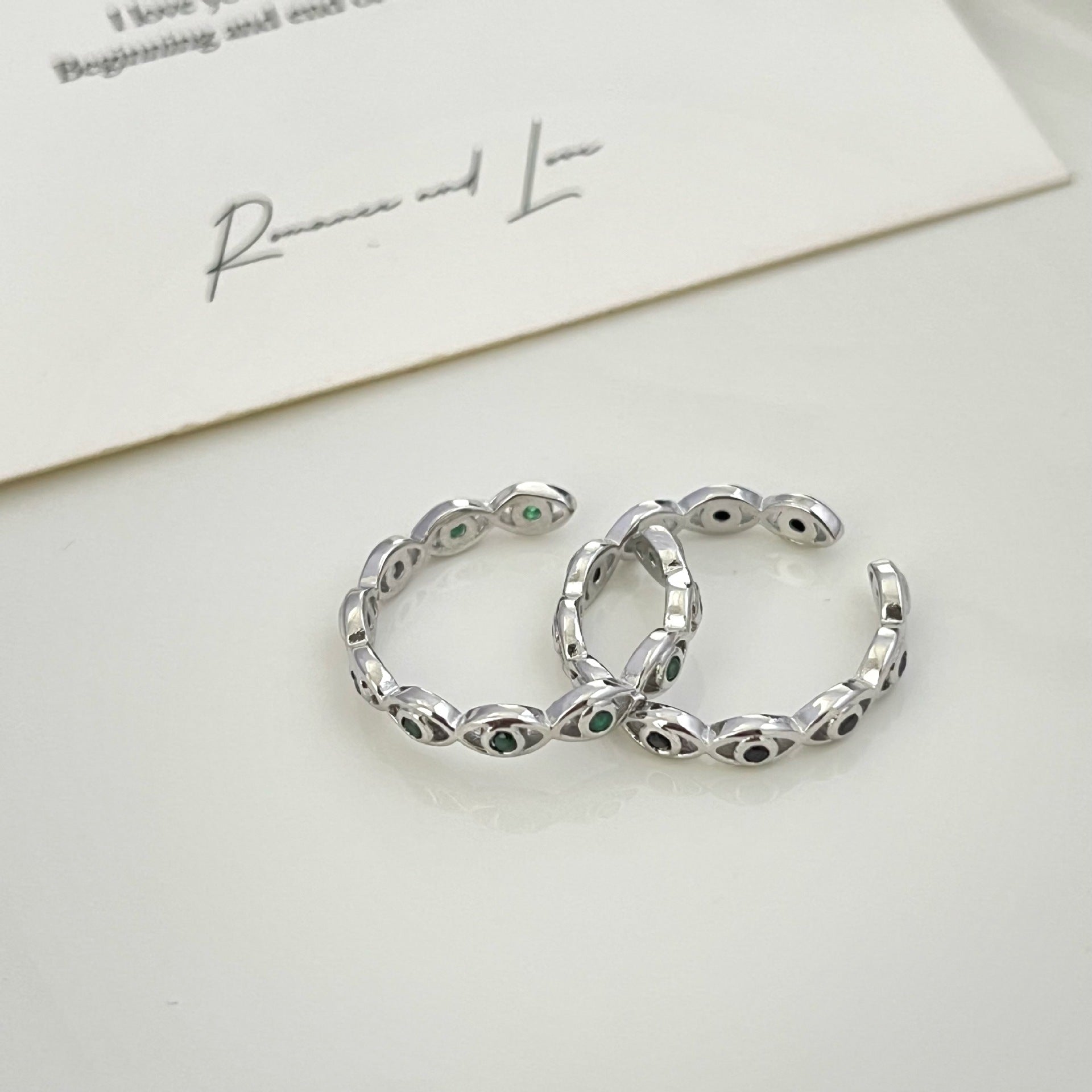Evil Eye Open Ring