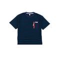 Boys Mountain Zipper Pocket Color Block Stripe Tee