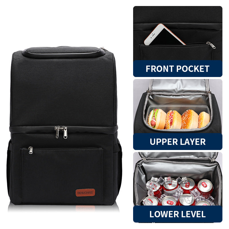 Double-layer thermal insulation backpack, travel 22L refrigerated ice pack