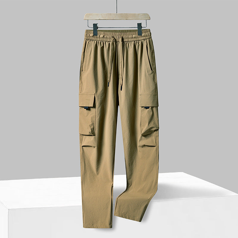 Unisex Wide‑Leg Cargo Pants, Fleece Lined Water Resistant Outdoor Loose Trousers, Customizable