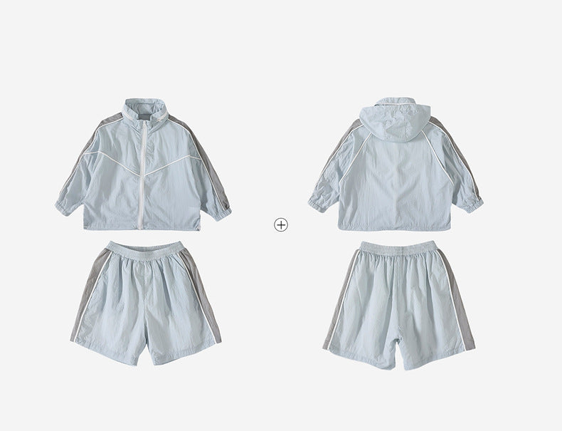 UPF50+ Lightweight Cool-Touch Kids 2PCS Sun Set