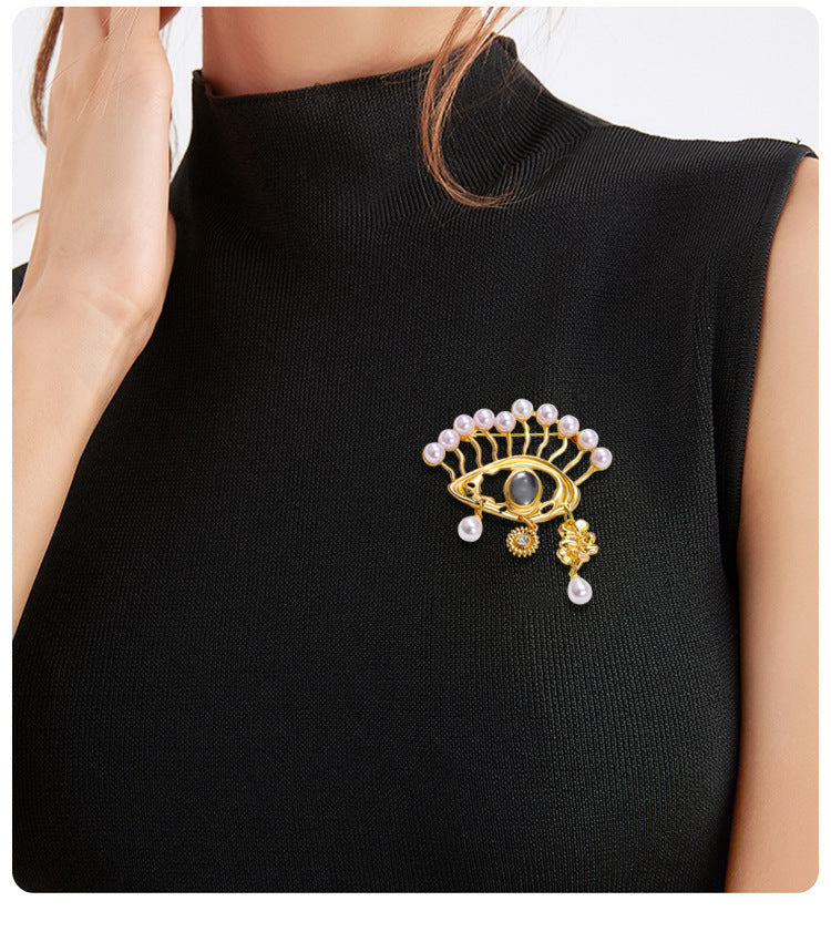 Demon Eye Brooch Exaggerated Horus Eye Corsage