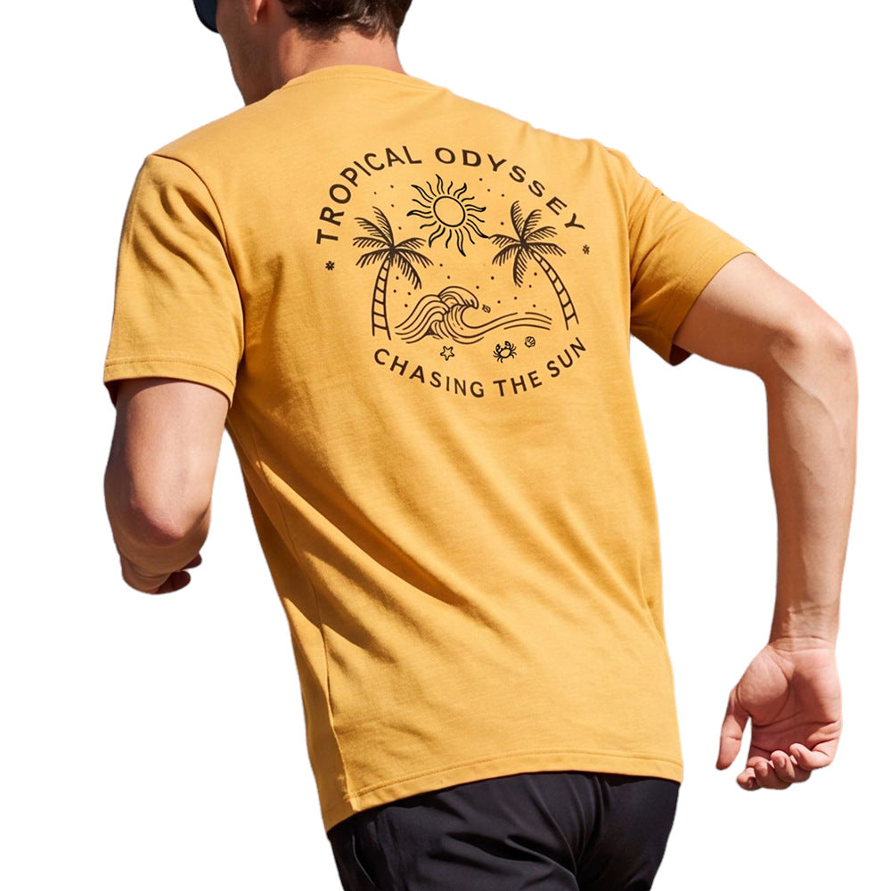 Men's Lightweight Quick Dry Breathable Short Sleeve T-Shirt for Hiking Outdoor Workout