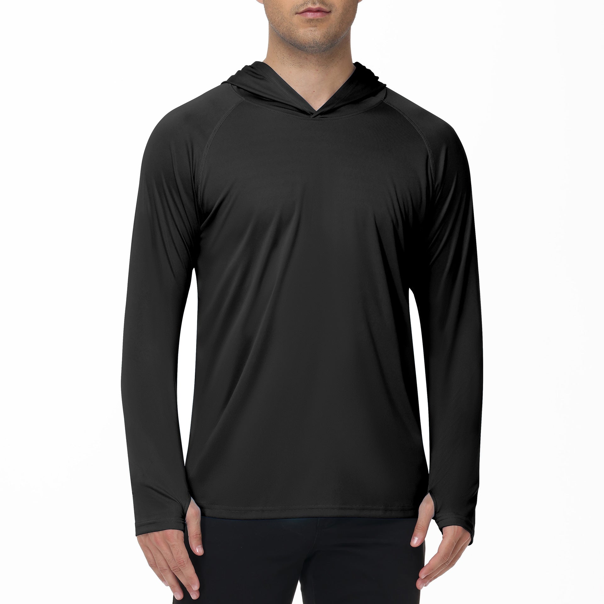 Men's UPF50+ Quick Dry Hooded UV Protection Outdoor Sun Shirt