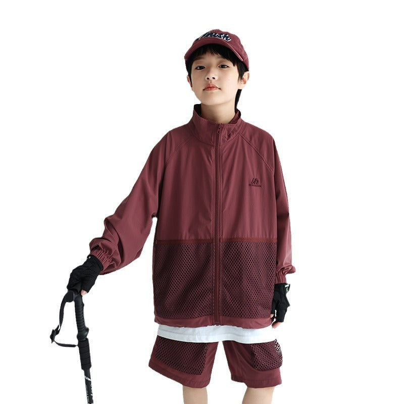 Trendy UPF 50+ Kids' Sports Sun-Protection Set