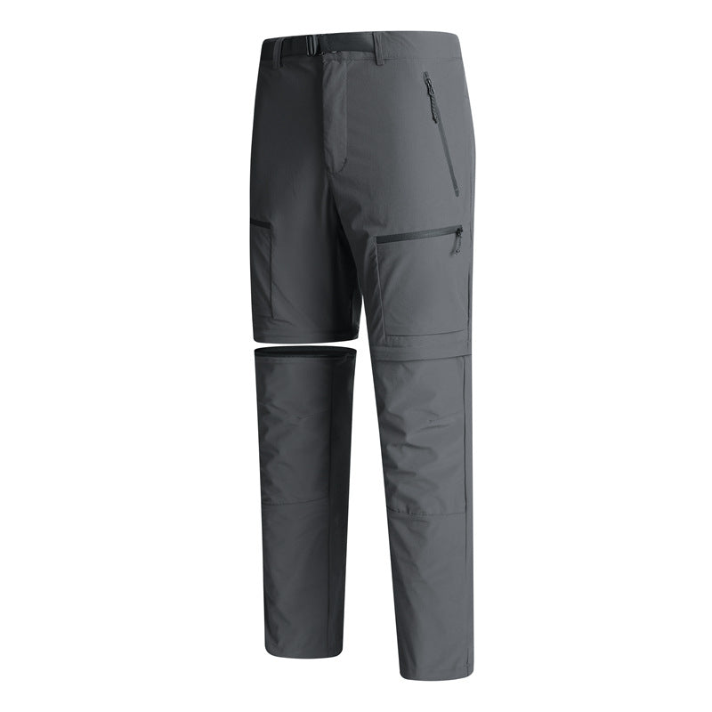 WENHOUU Men's Zip‑Off Detachable Hiking Cargo Pants, Waterproof Breathable