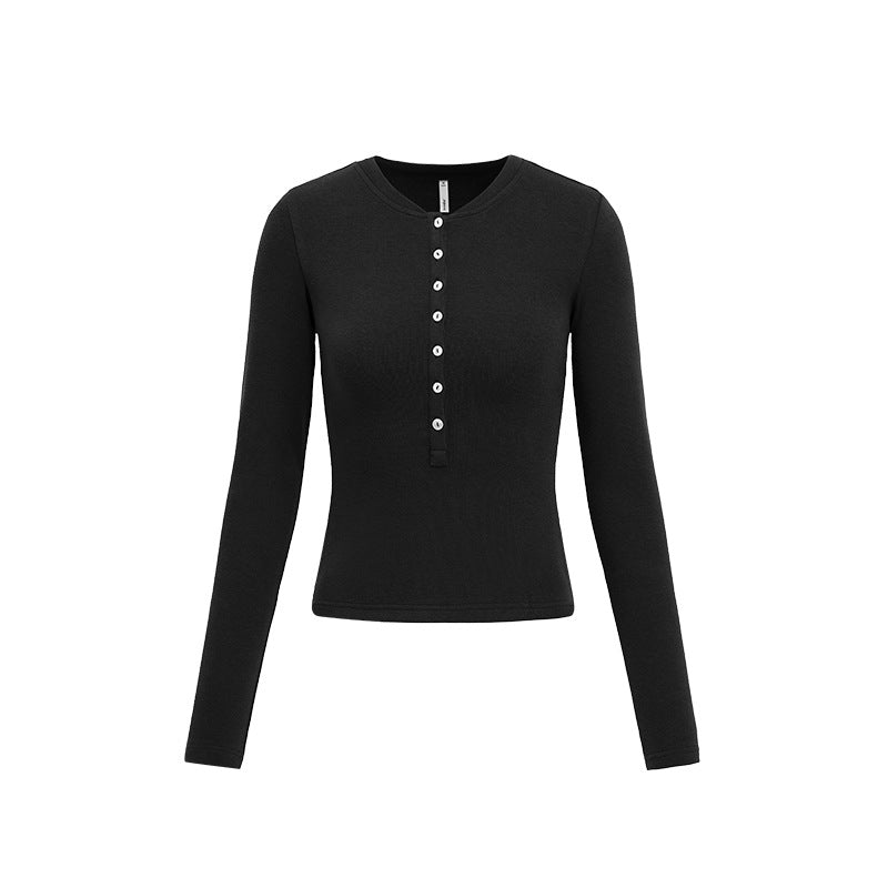 Women's Lenzing Tencel Henley Neck Slim Fit Top