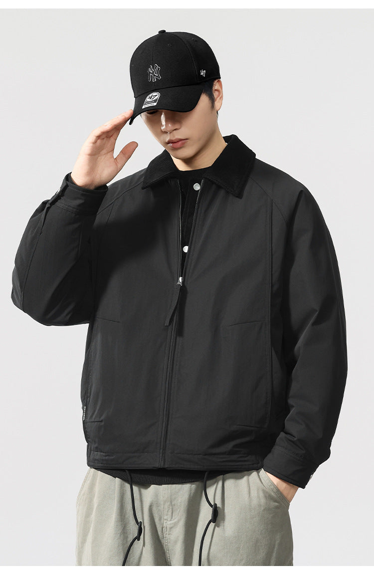 Men's New Winter Thickened Versatile Korean-Style 90% White Duck Down Casual Jacket