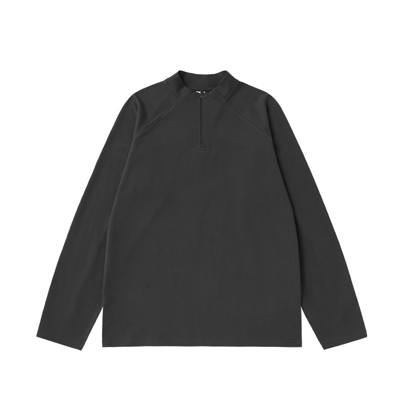 Men 1/4 Zip Fleece Long Sleeve Outdoor Pullover