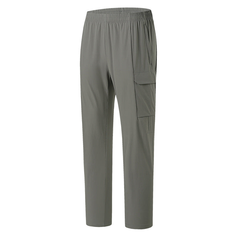 Men Ice Silk Quick Dry Lightweight Outdoor Casual Pants