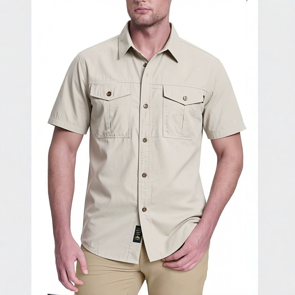 Outdoor Adventure & Leisure Short-Sleeve Utility Fishing Shirt