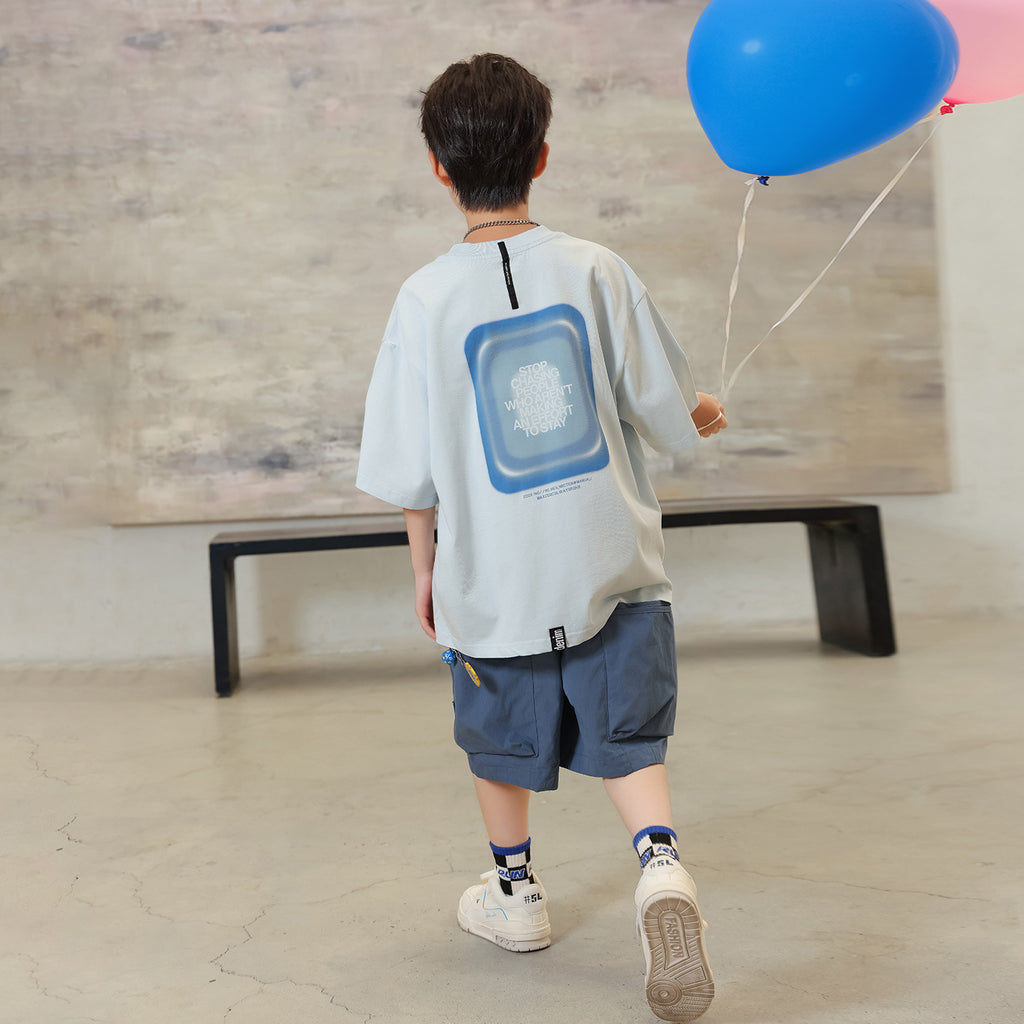 2026 Summer Boys Thin Printed T-Shirt