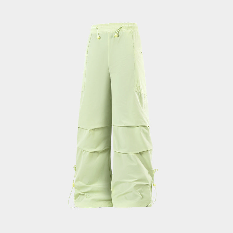 Women's Paratrooper Cargo Hiking Pants, Windproof Waterproof Adjustable Cuff Outdoor Trousers