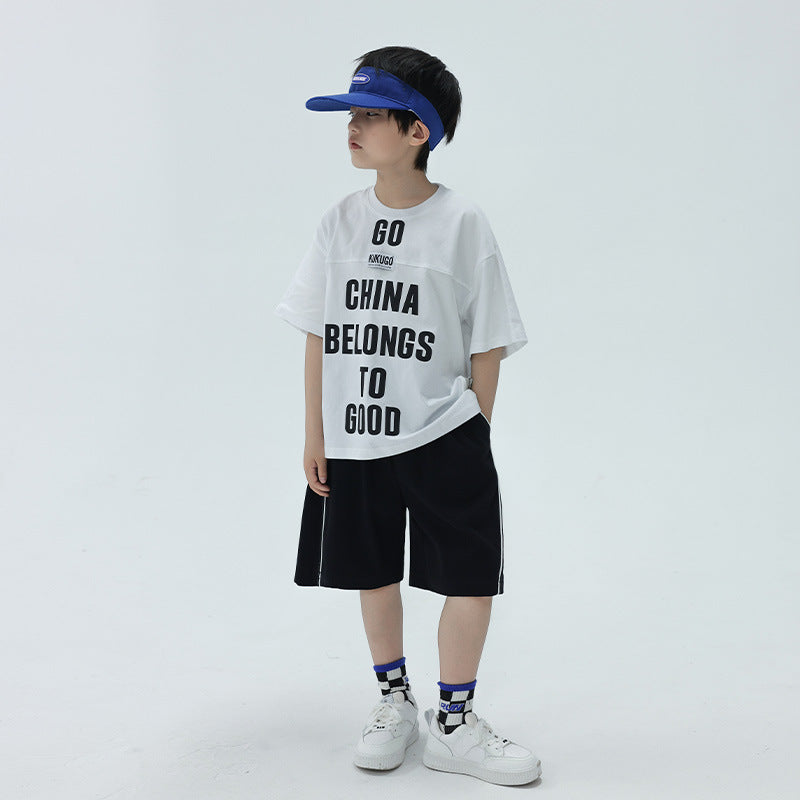 Big Kids Boys Lightweight Knit Shorts, Summer Casual Sport Bottoms