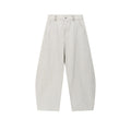 Pure Cotton Curved-Seam Work Trousers