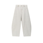 Pure Cotton Curved-Seam Work Trousers