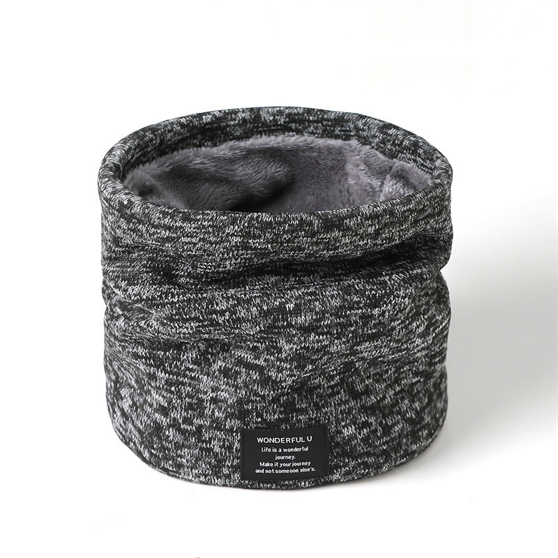 Winter fleece knitted neck cover Warm neck scarf