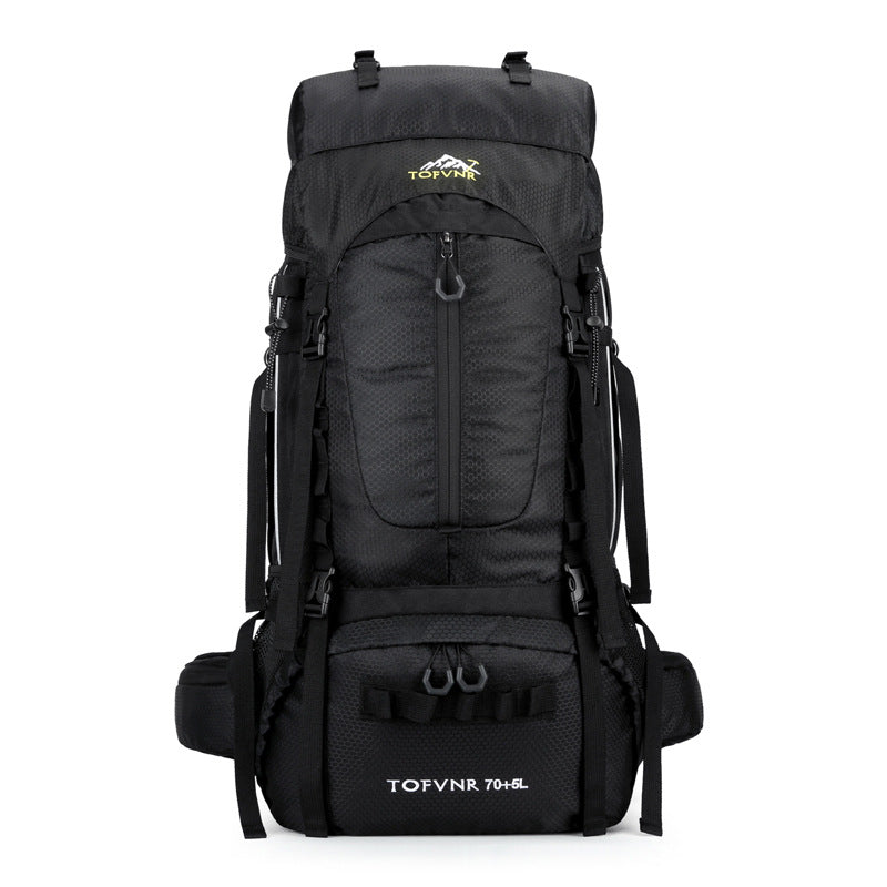 75L Large‑Capacity Hiking Backpack, Water‑Repellent Outdoor Travel Rucksack for Sports & Casual Use