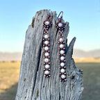 Blazin Roxx Turquoise Stone Bar French Hook Earrings