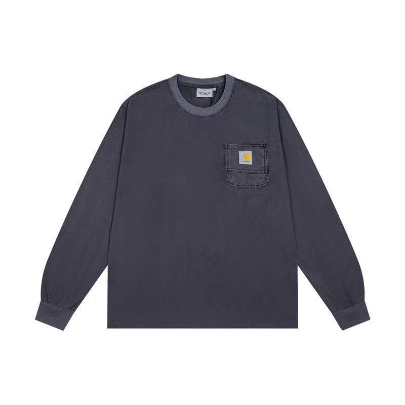 Carhartt WIP Distressed Washed Long Sleeve Pocket Tee