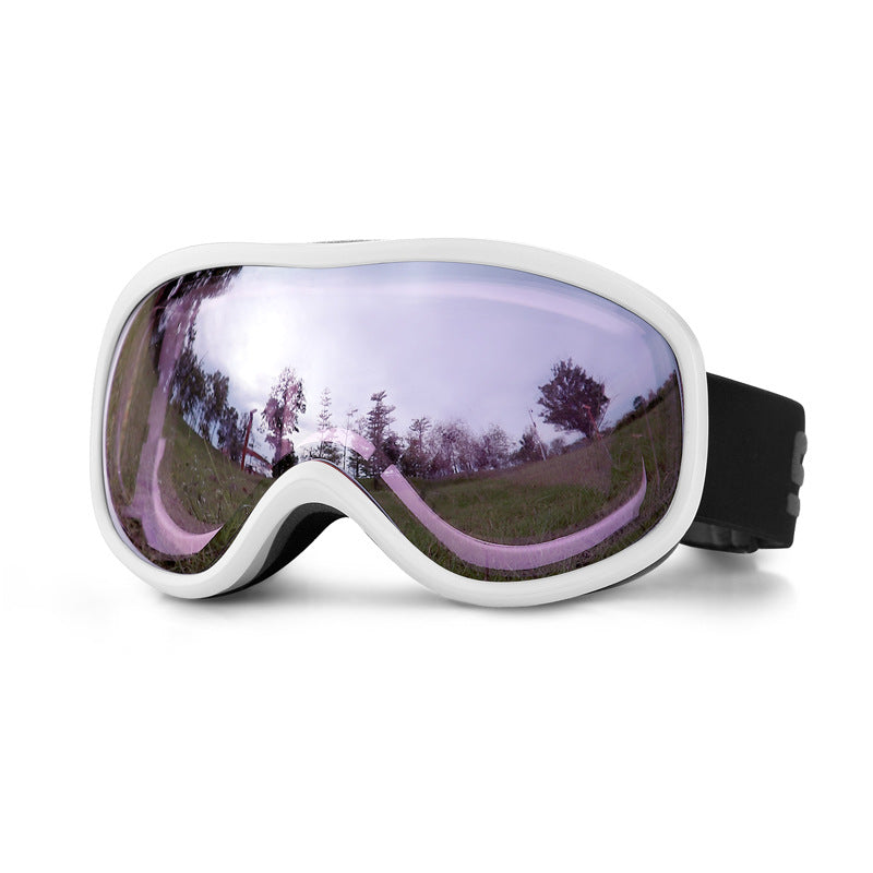 Ski smooth no fog mirror, can card myopia, spherical large field of view ski goggles