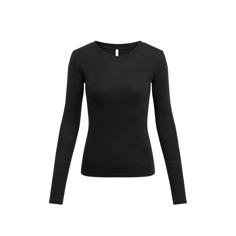 Lenzing TencelTM wool round-neck top