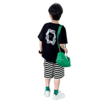 Double Print Cotton Knit Short Sleeve for Boys