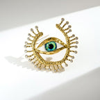 Evil Eye Brooch, Eye Corsage Accessory