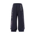 Street-style vintage-look tie-dye straight-leg cargo pants